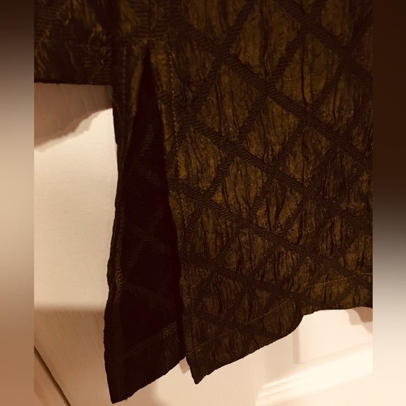 Coldwater Creek Olive Blazer w/Diamond Pattern & Muted, Metallic Sheen. Sz 2X - Picture 5 of 5